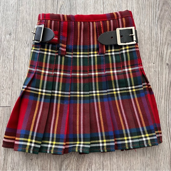 Victor Scott Kids Scottish Plaid Tartan Mini Kilt 0-1Y - Picture 1 of 5